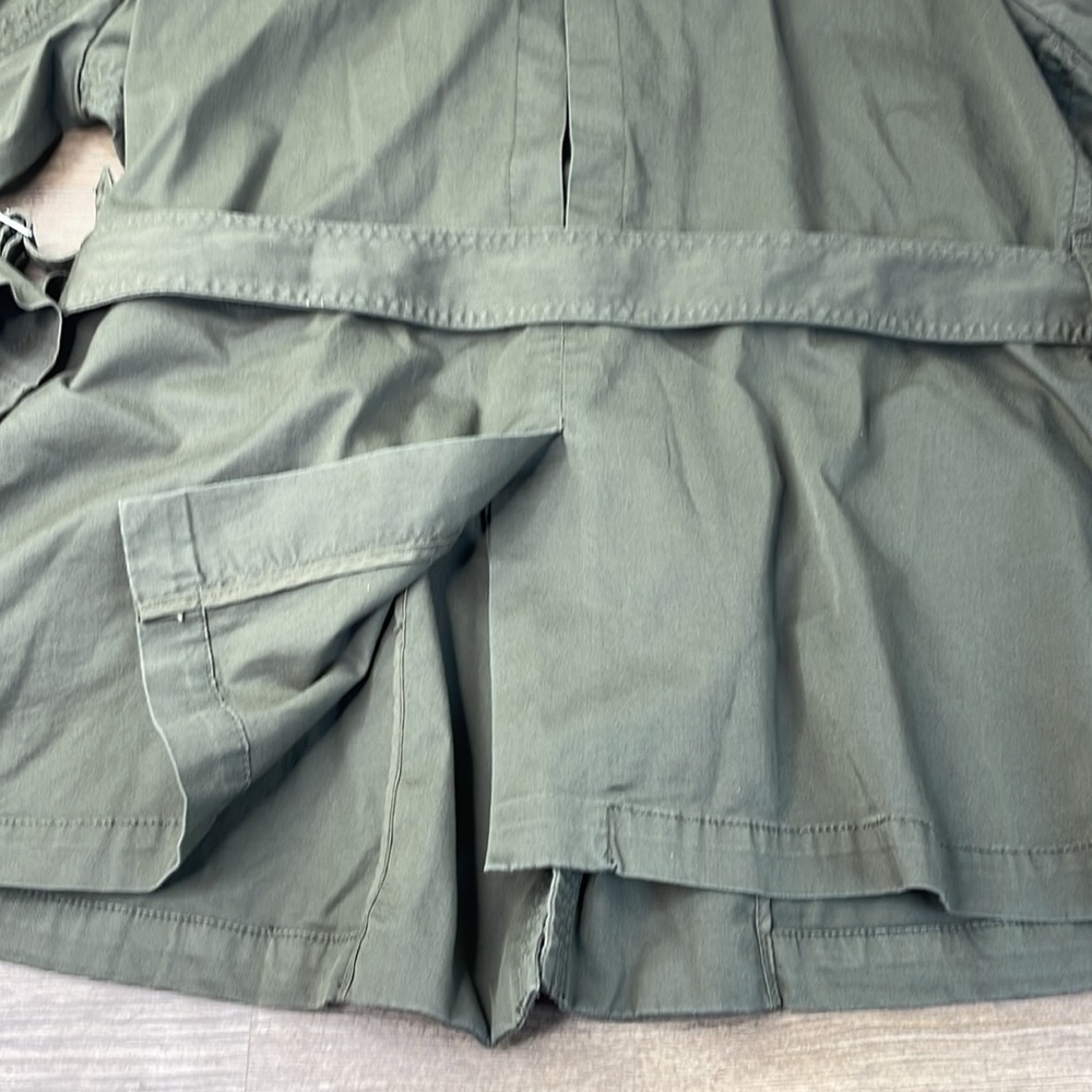 Coldwater Creek Women’s  Army Green Belted Utility Jacket, Size 18 - Picture 13 of 14